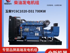 700KW玉柴YC6C1020-D31柴油发电机组照片