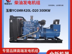 300KW玉柴YC6MK420L-D20柴油发电机组照片