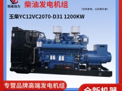 1200KW玉柴YC12VC2070-D31柴油发电机组照片